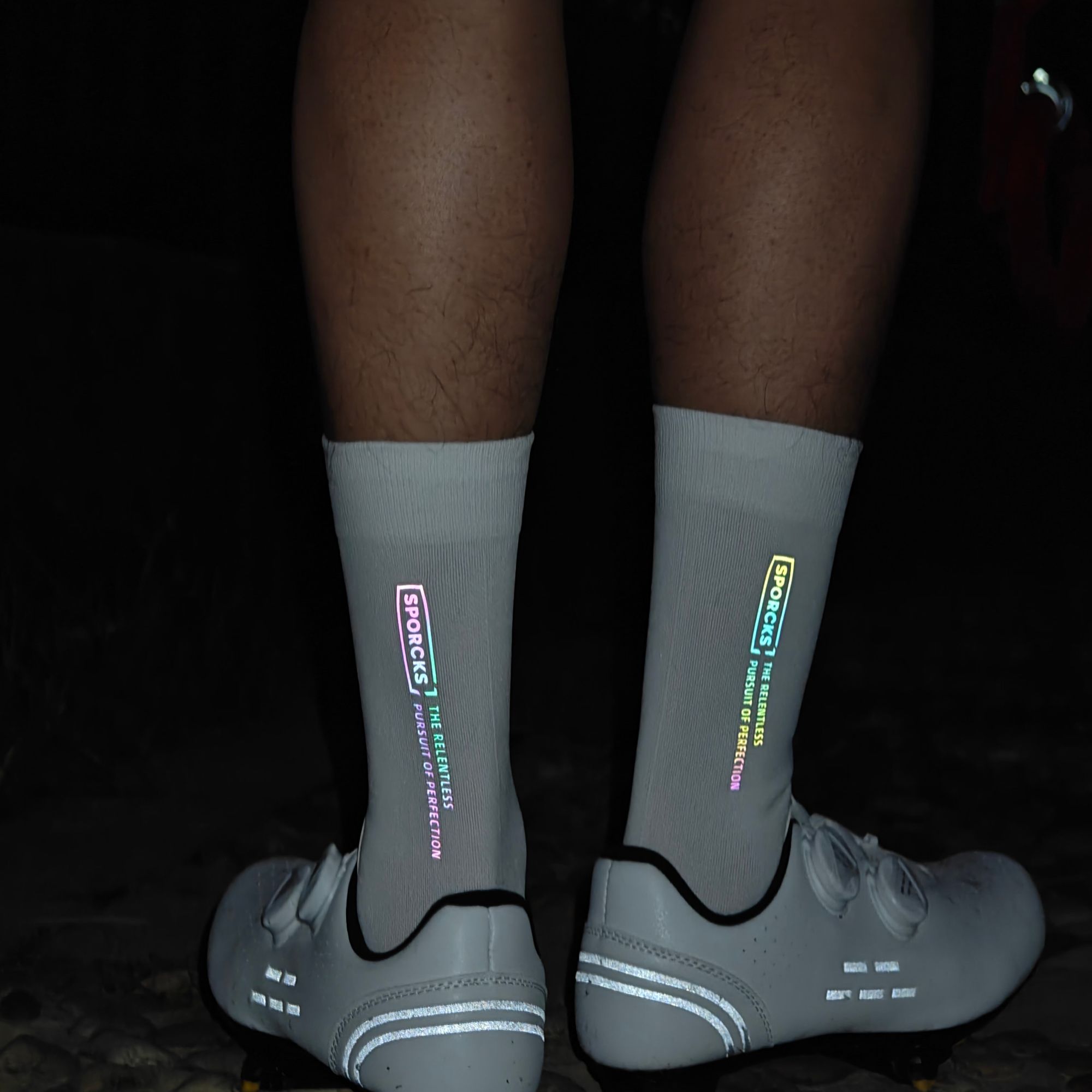 Cycling Gear Women - Sporcks Colorful High-Reflective Cycling Socks Bicycle