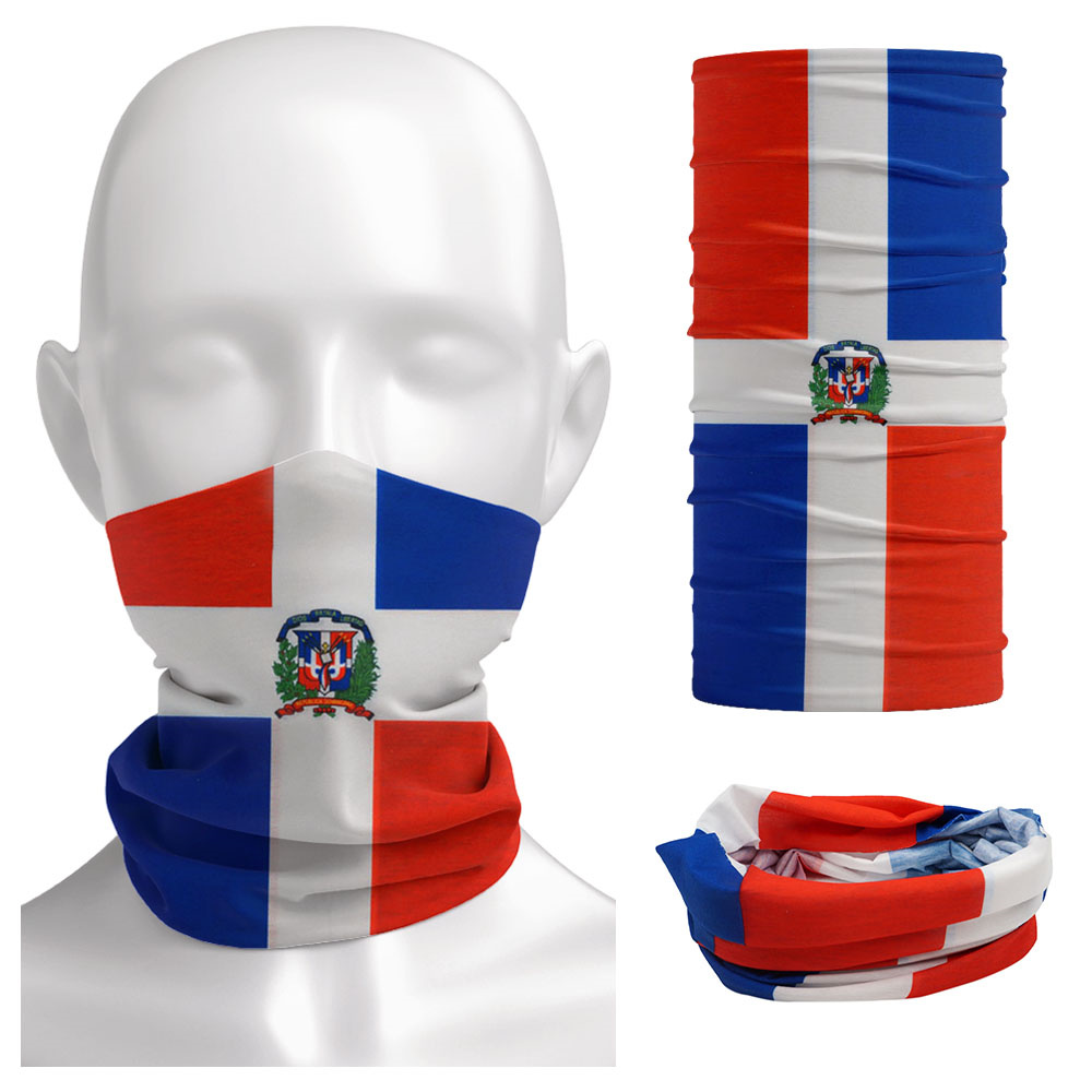 Cycling Gear Women - Dominica National Flag Bandana Seamless Summer