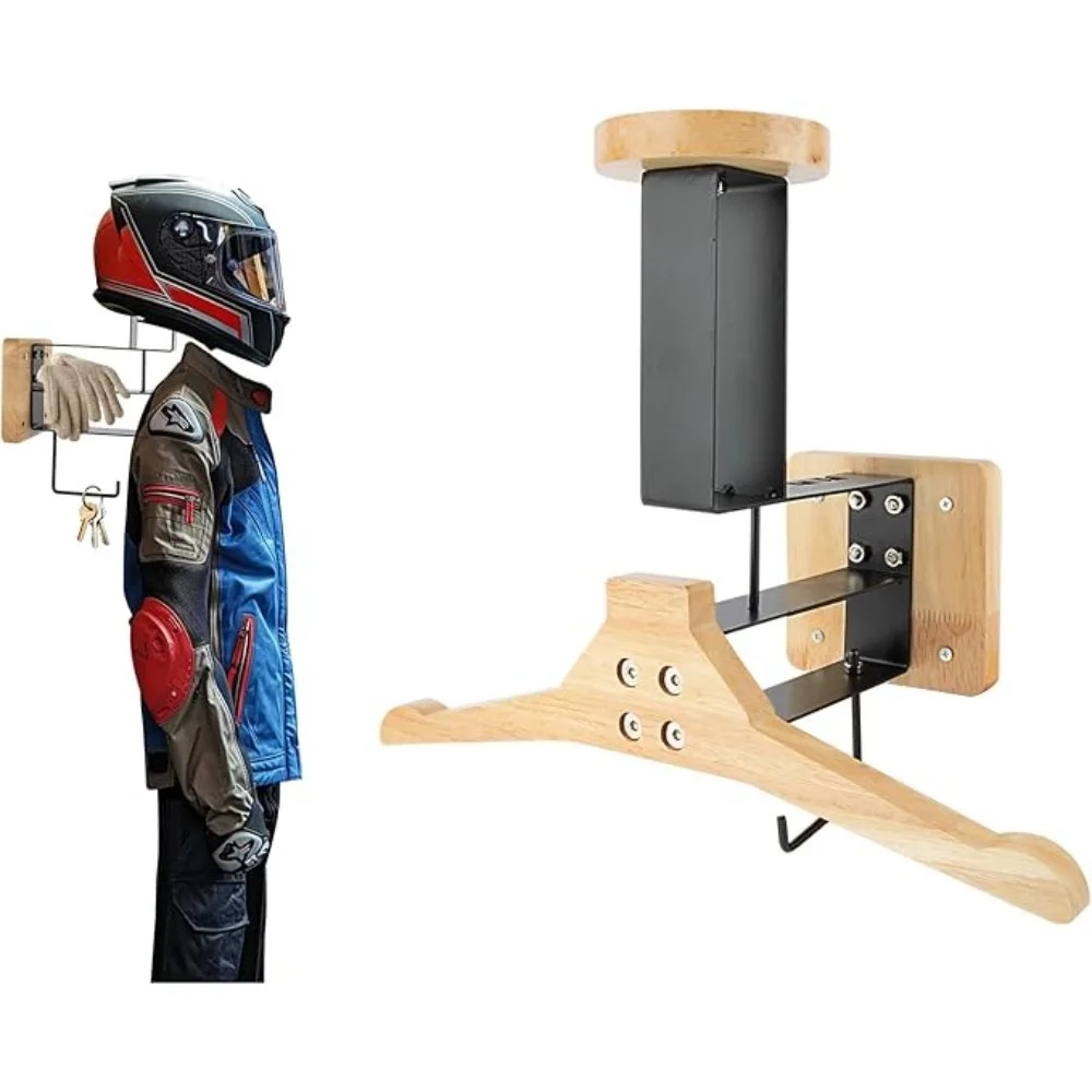 Motorcycle 1PCS Wooden Helmet  - đánh giá và giá Cycling Gear Wall Mount