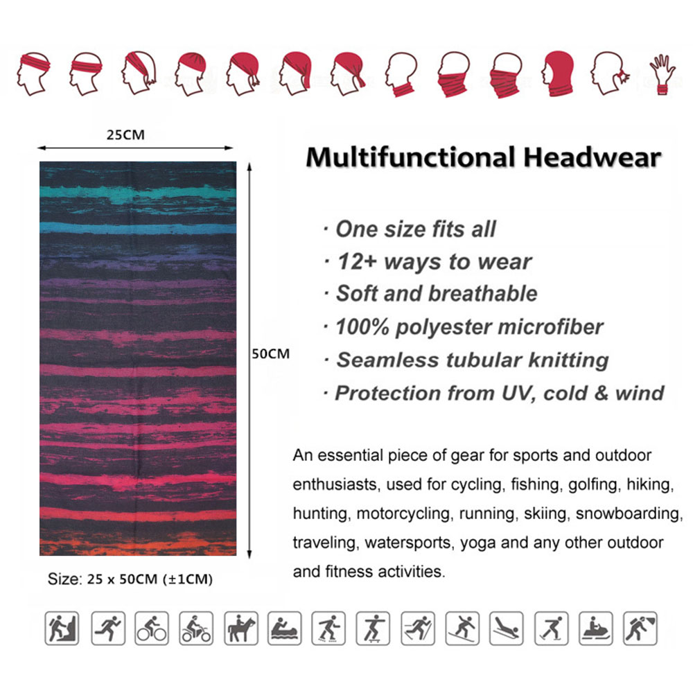 Tie-Dye Stripes Pattern Neckch - đánh giá và giá Cycling Gear Women