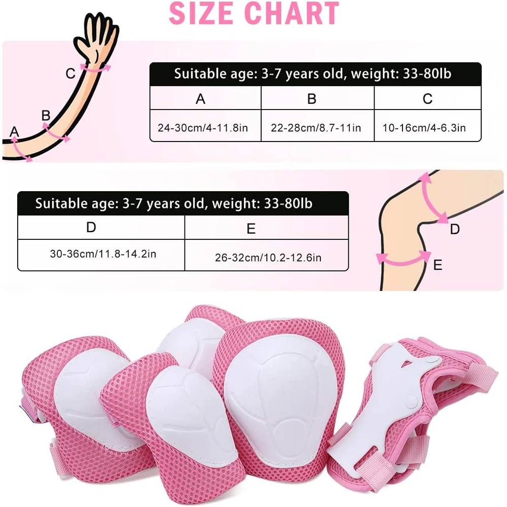 7Pcs/Set Roller Skating Kids B - đánh giá và giá Cycling Gear Kids
