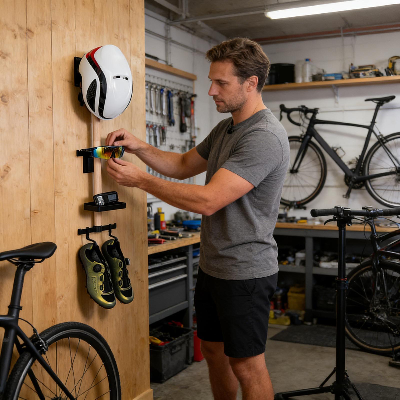 Vertical Cycling Gear Organize - đánh giá và giá Cycling Gear Wall Mount