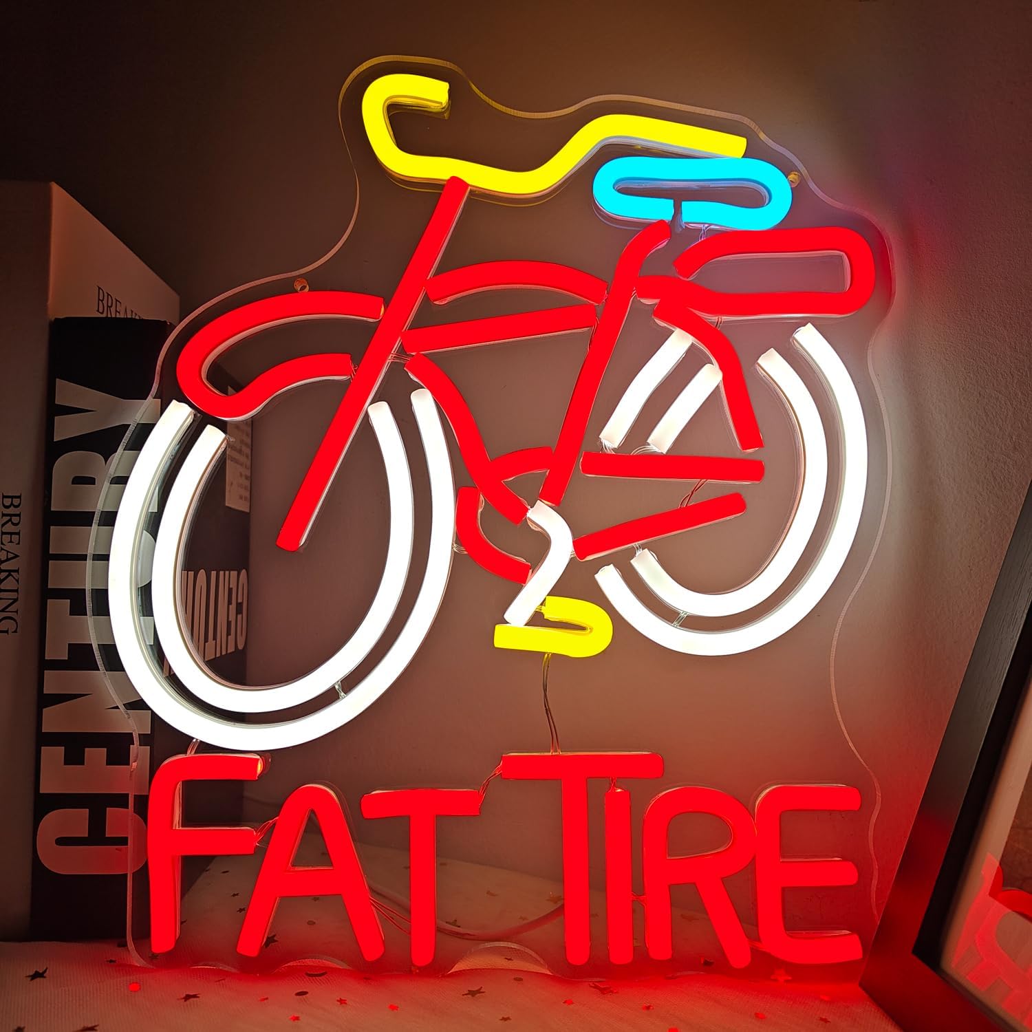 Fat Tire Bike LED Neon Sign US - đánh giá và giá Cycling Gear Shop