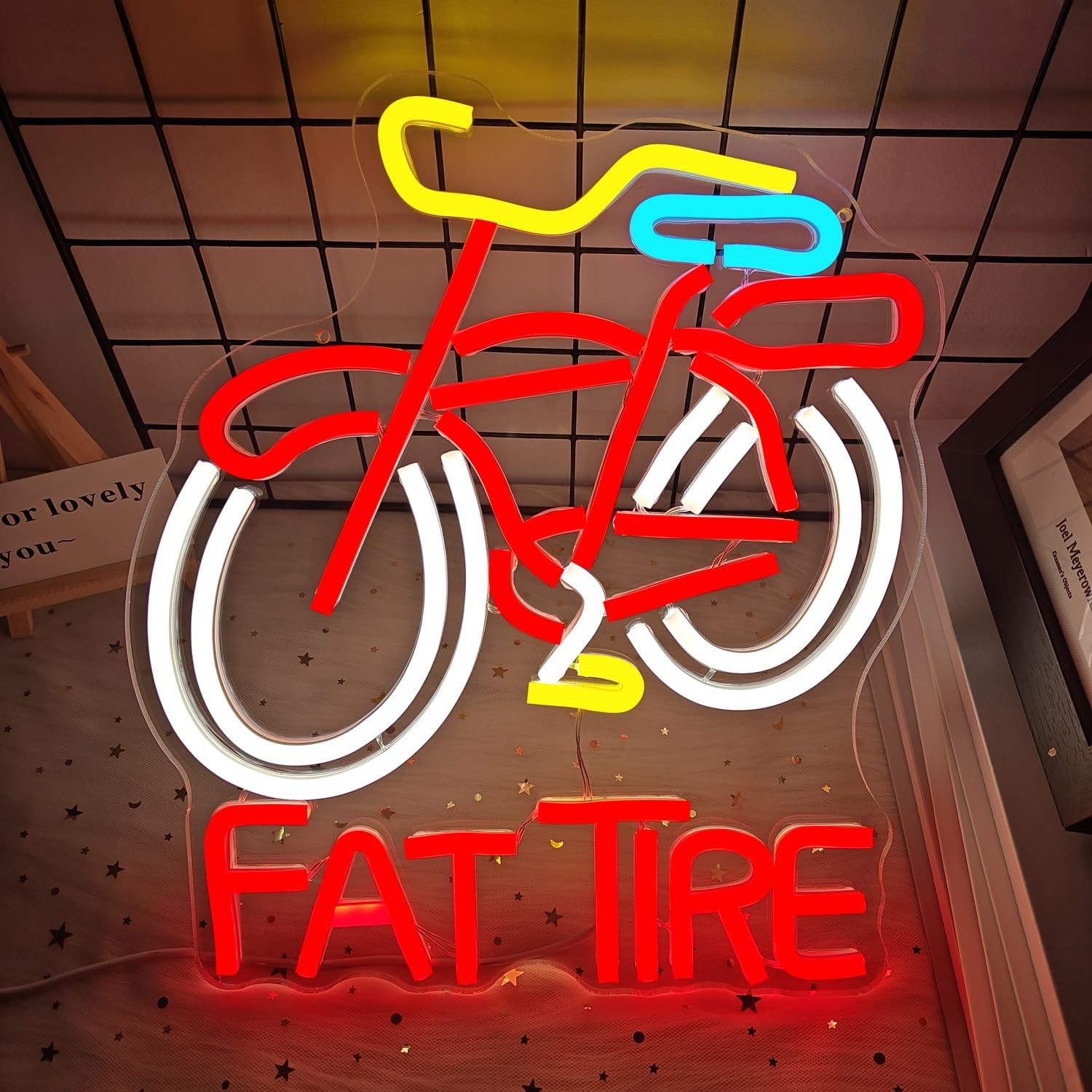 Fat Tire Bike LED Neon Sign US - đánh giá và giá Cycling Gear Shop